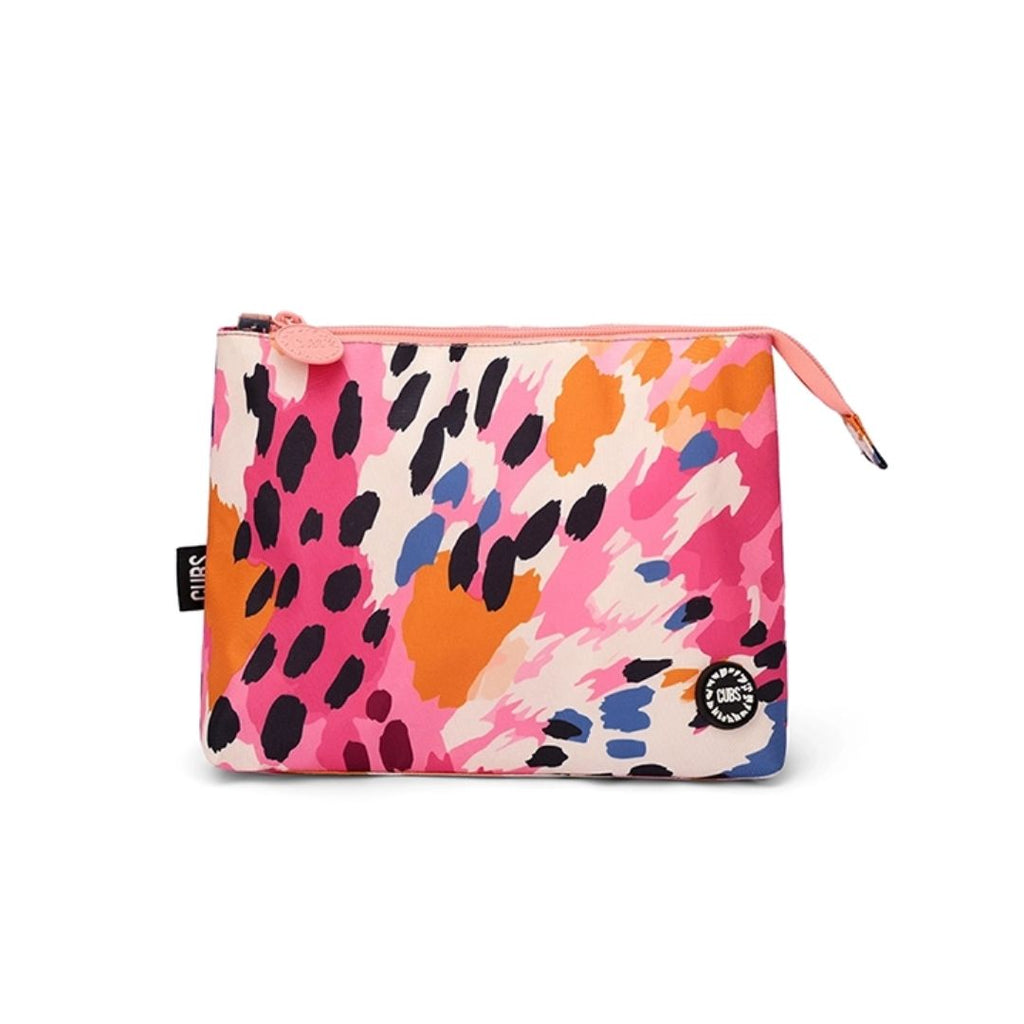 Brown Leopard Medium Pouch