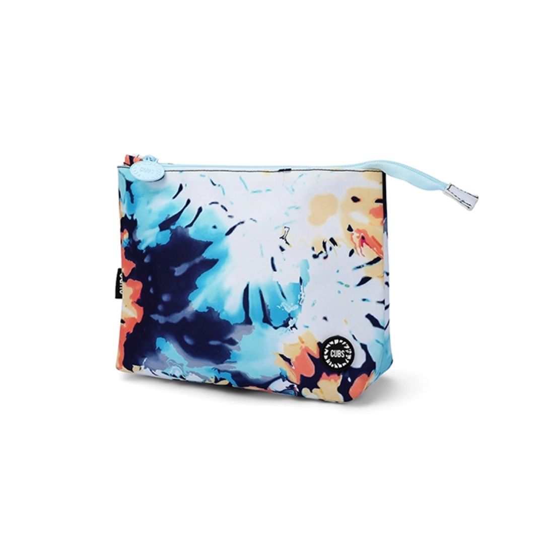 Bluish Tie Dye Medium Pouch