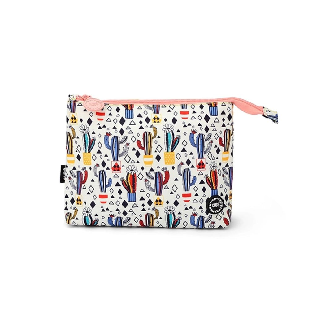 White Cactus Medium Pouch