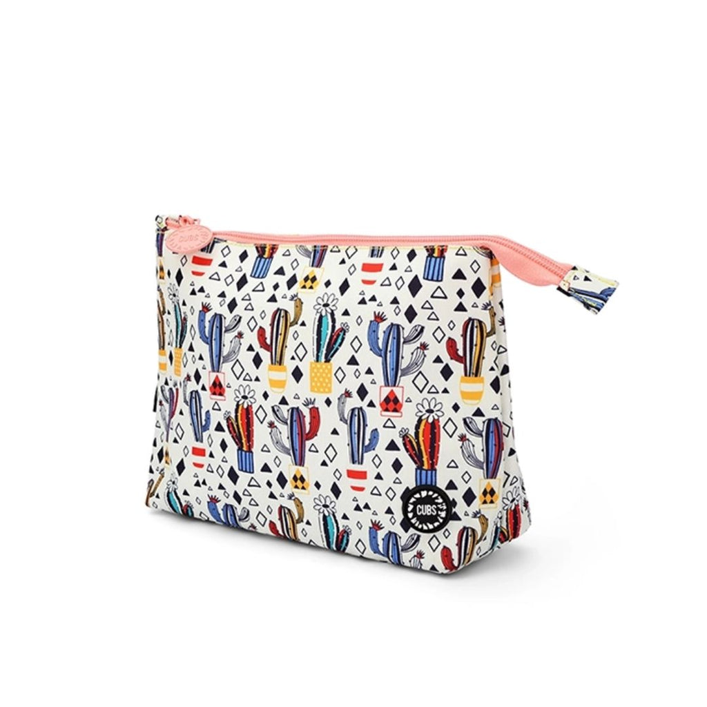 White Cactus Medium Pouch