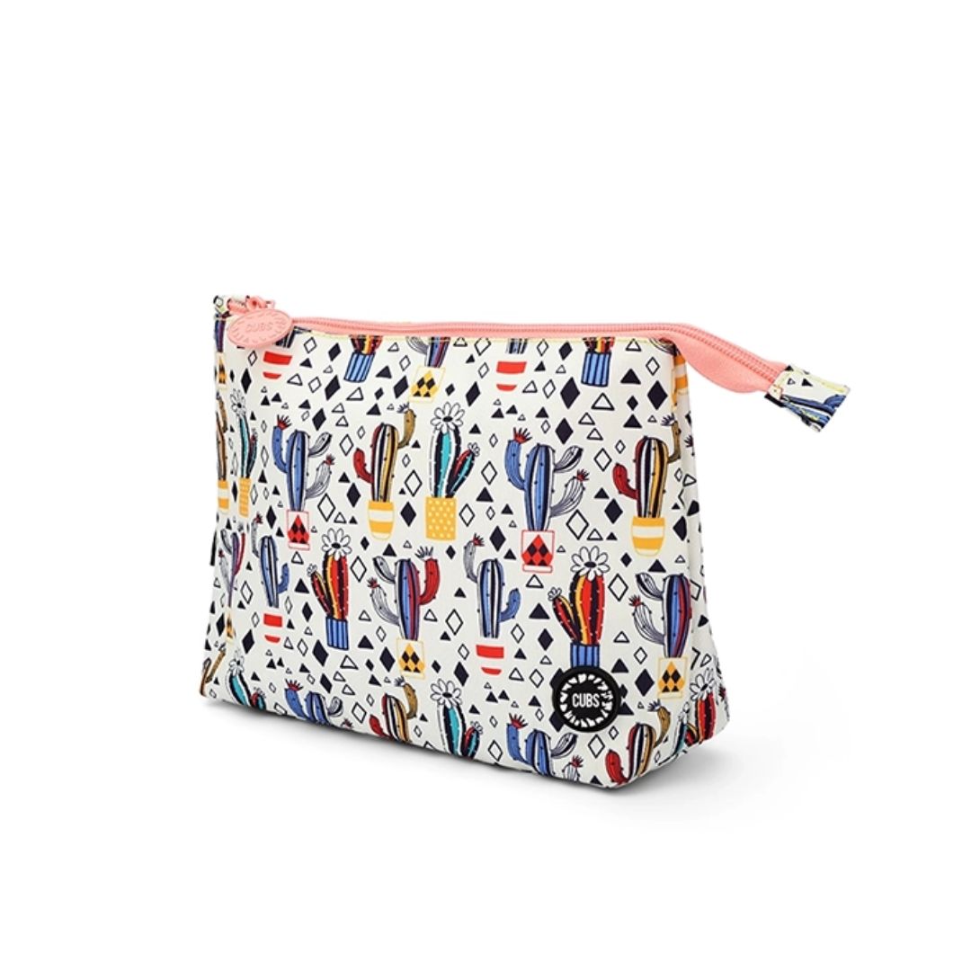 White Cactus Medium Pouch