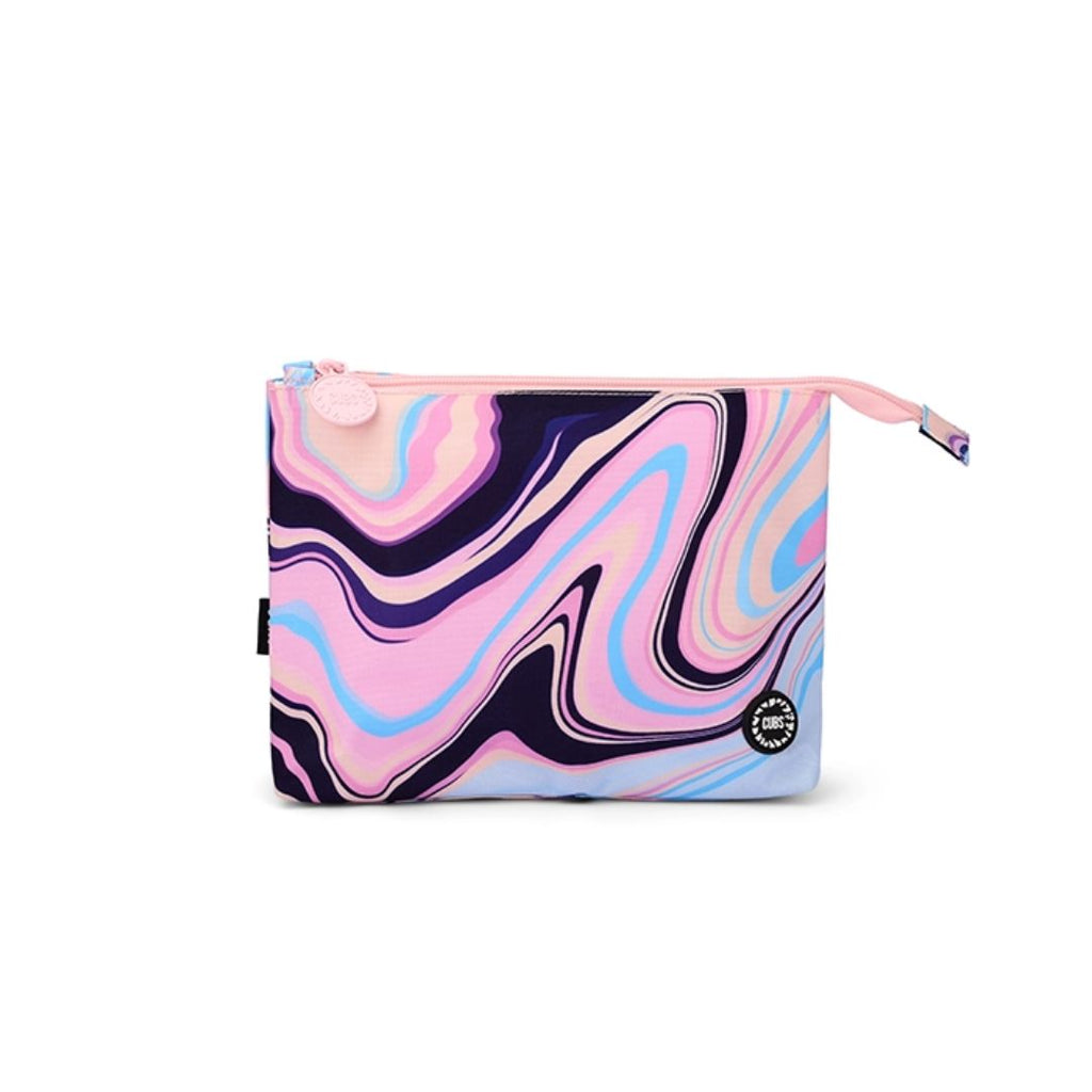 Lilac Swirls Medium Pouch