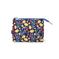 Navy Garden Medium Pouch