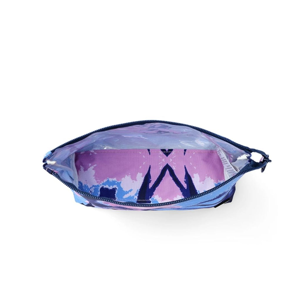 Shades of Blue Tie Dye Medium Pouch