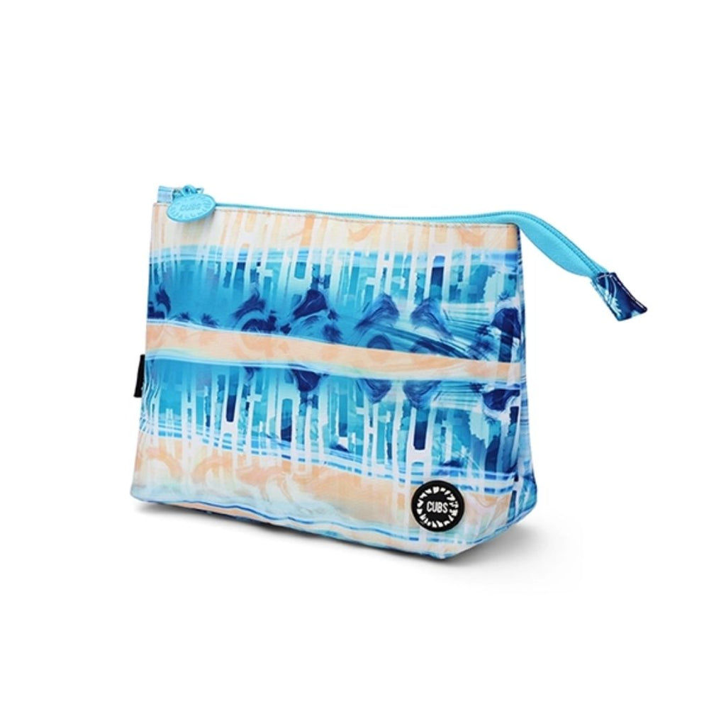 Blue & Peach Medium Pouch