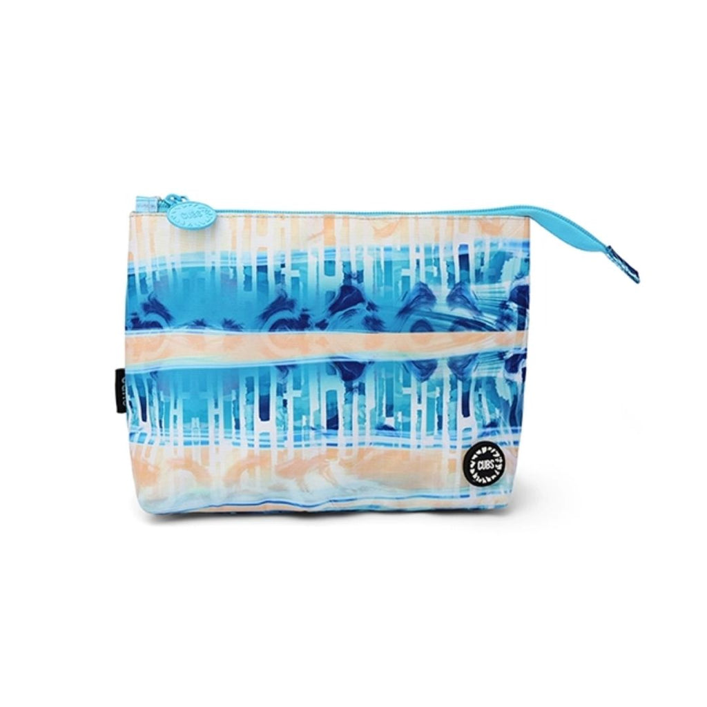 Blue & Peach Medium Pouch