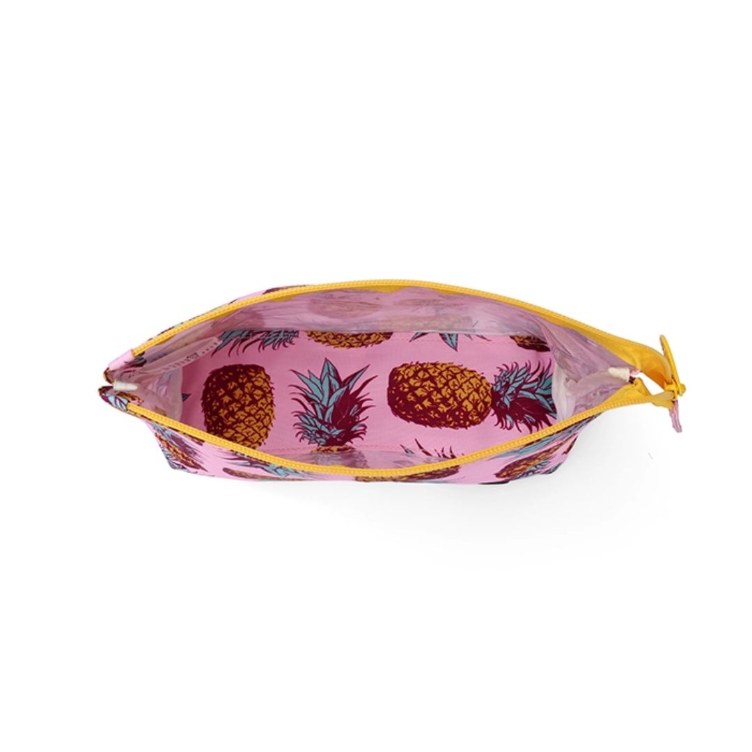 Purple Pineapples Medium Pouch