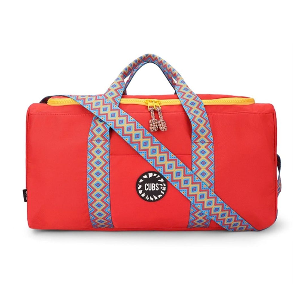 Flame Red Weekender Duffel Bag 63 L