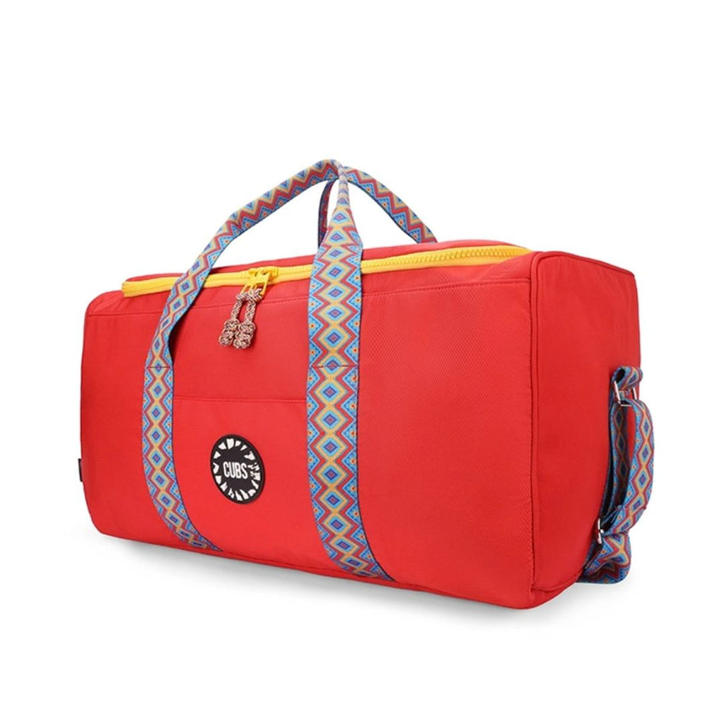 Flame Red Weekender Duffel Bag 63 L