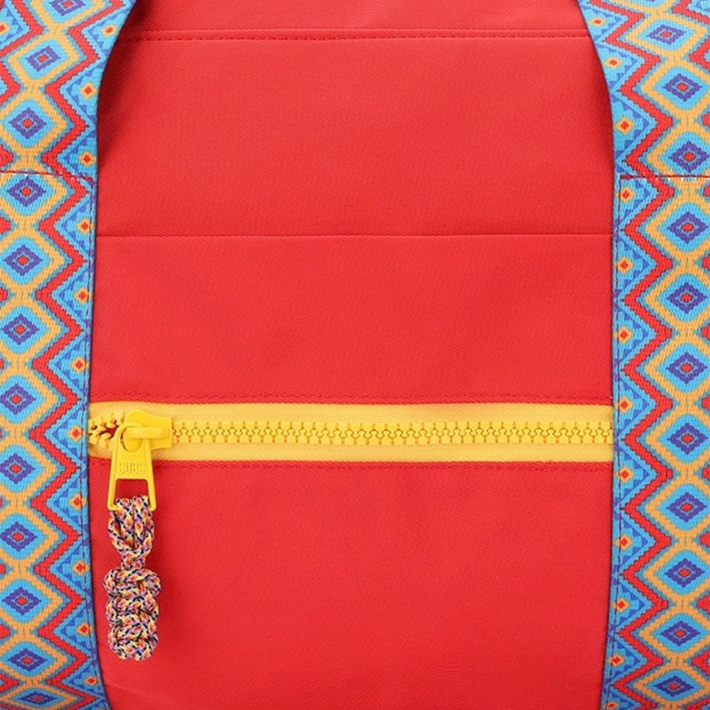 Flame Red Weekender Duffel Bag 63 L