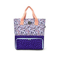 Navy Lilies Tote Cooler 41 L