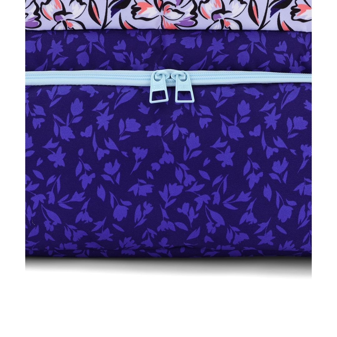 Navy Lilies Tote Cooler 41 L