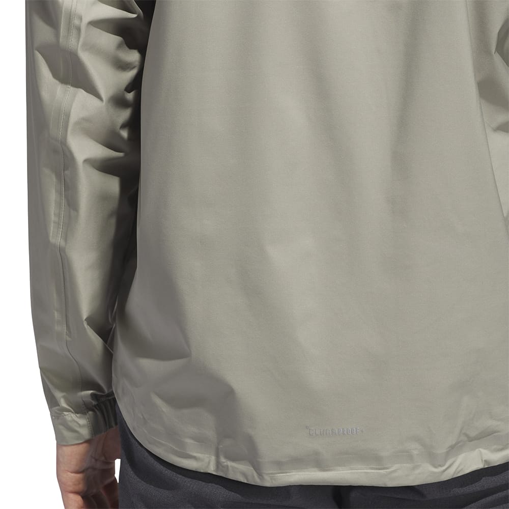 adidas Ultimate365 Tour Climaproof+ Half-Zip Waterproof Rain Suit - Silver Pebble/Grey One
