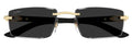 Cartier Eyewear CT0582S Rimless Metal Sunglasses — Black