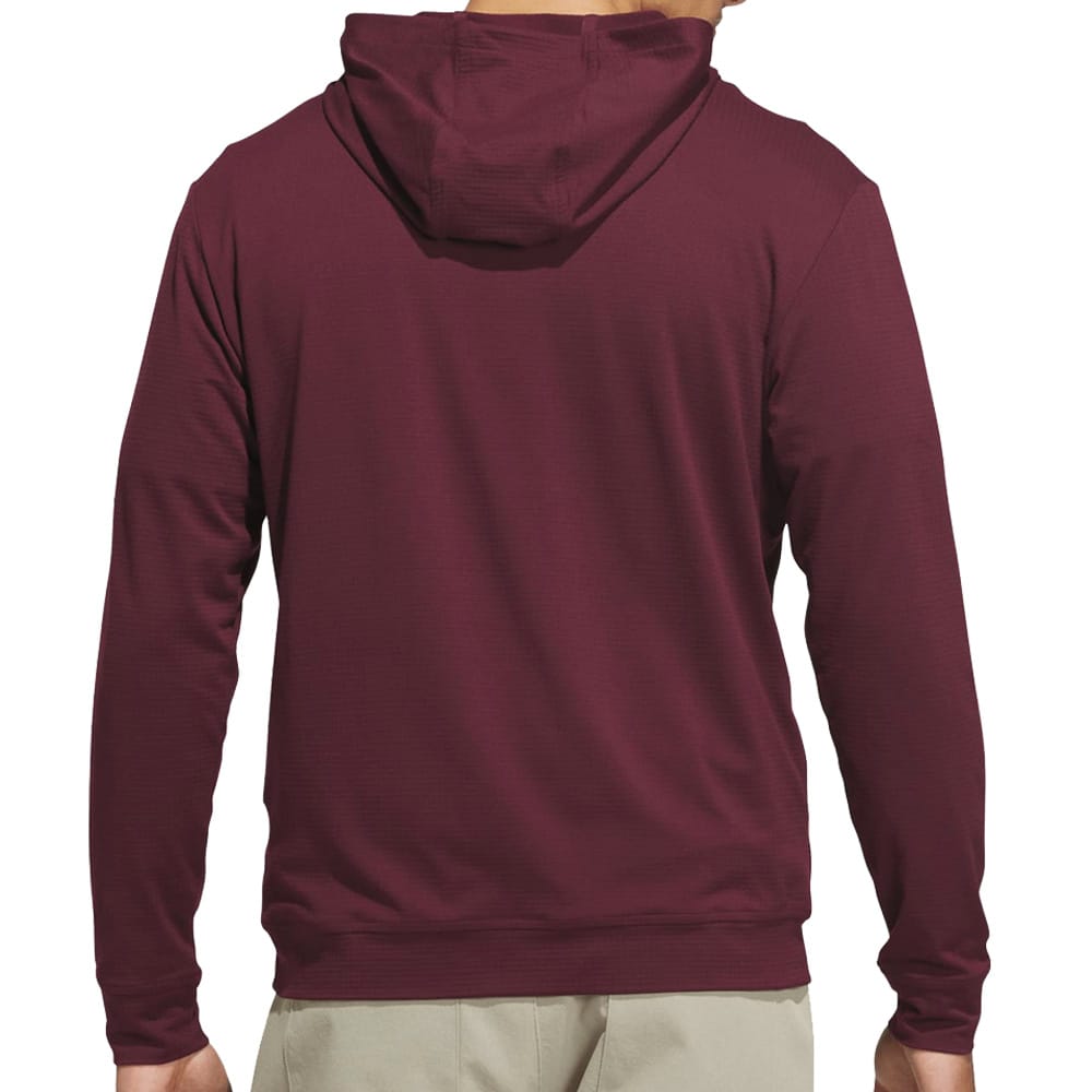 adidas Mens Ultimate365 Elevated Pullover Hoodie - Maroon