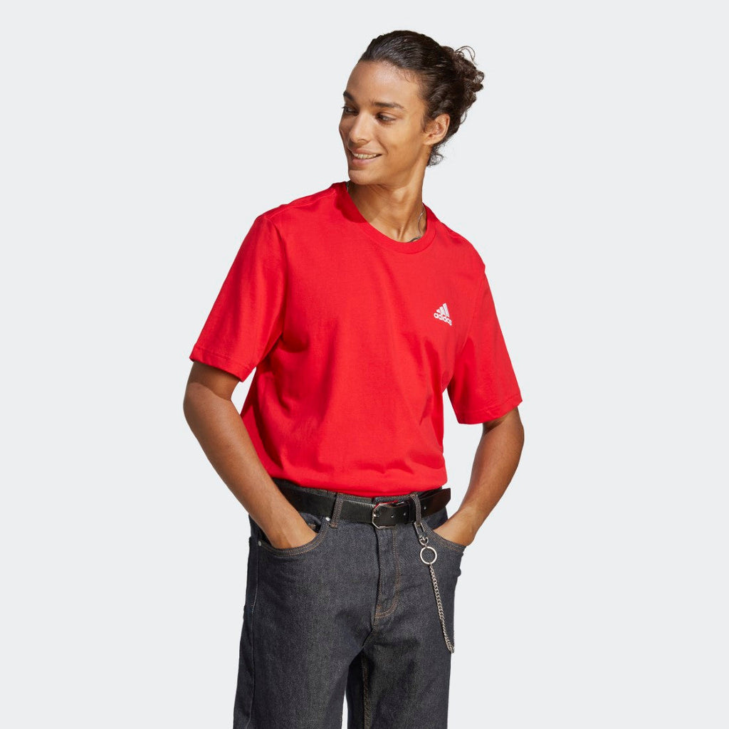 Essentials Single Jersey Embroidered Small Logo T-Shirt