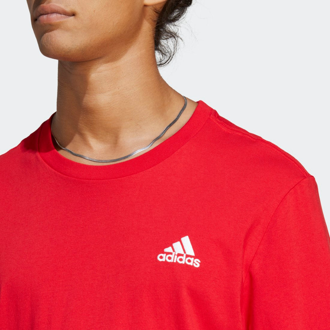 Essentials Single Jersey Embroidered Small Logo T-Shirt
