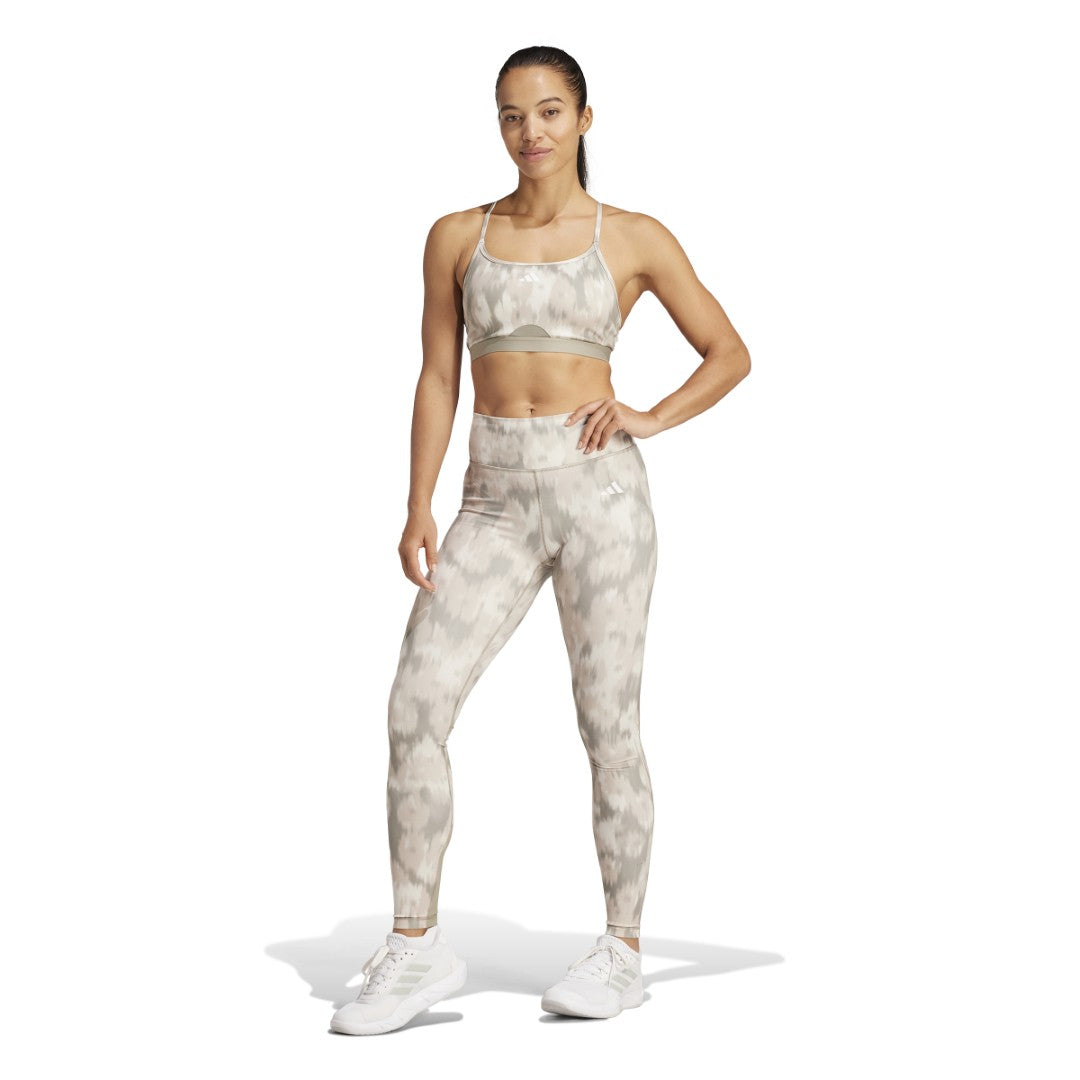 Optime Essentials Allover Print Flower Tie-Dye Leggings