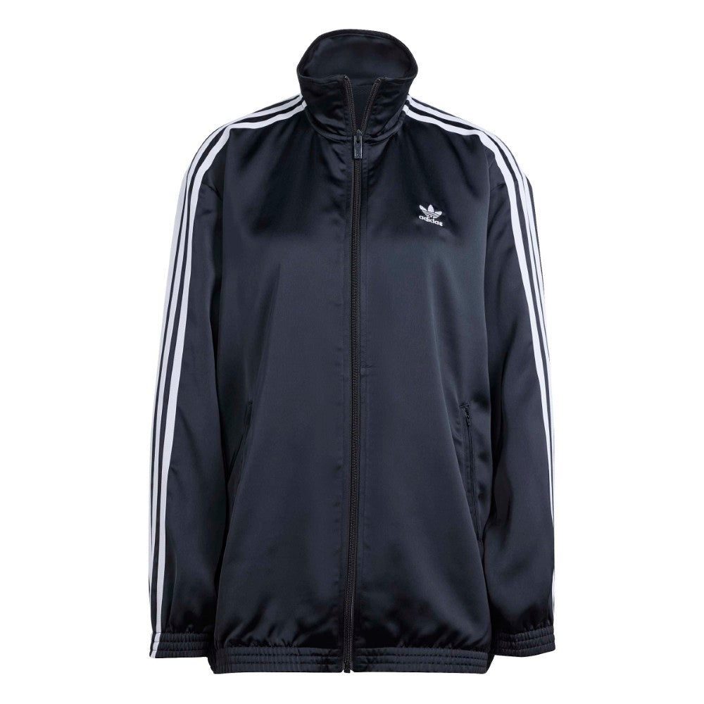 Loose Satin Track Top