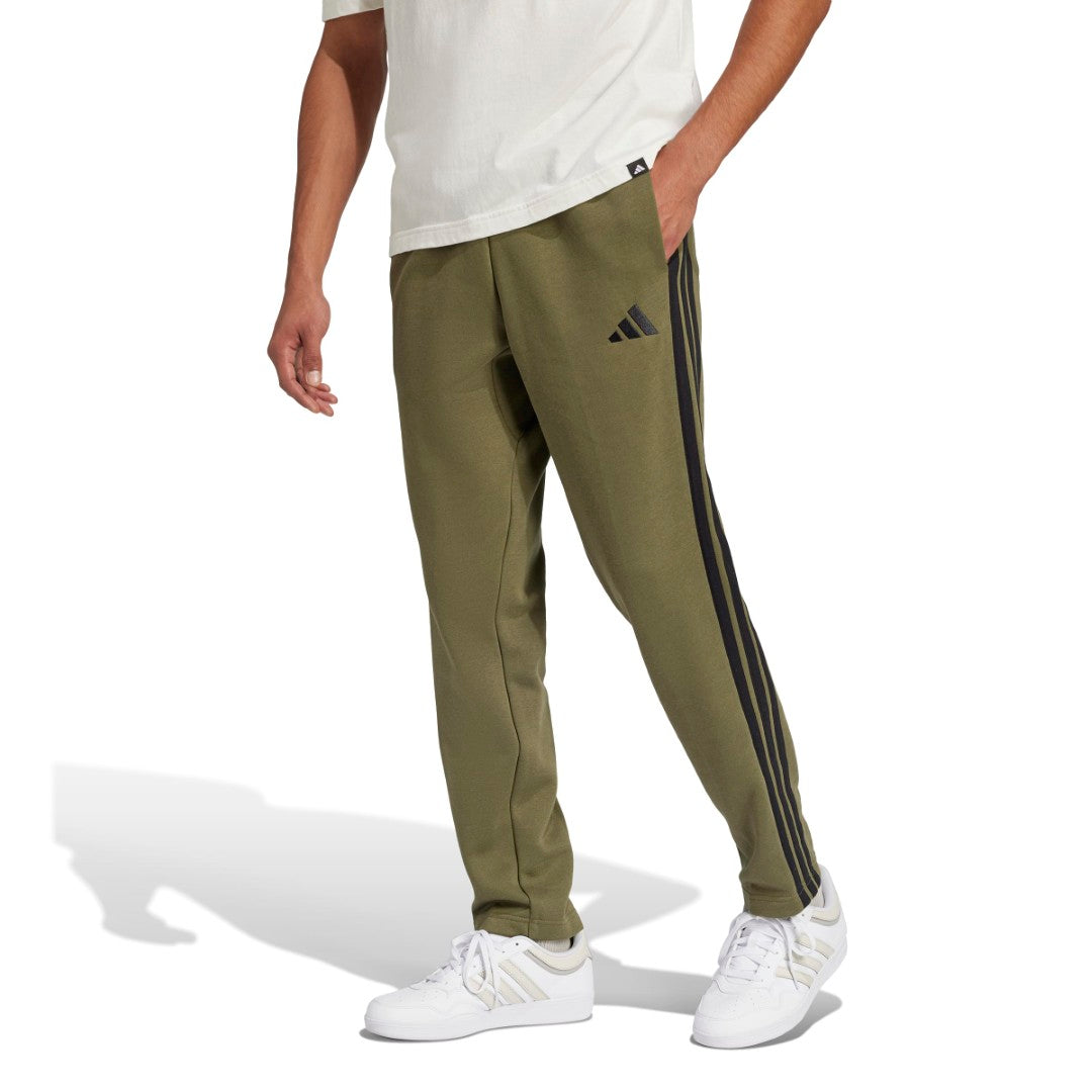 Essentials 3-Stripes Open Hem Fleece Pants