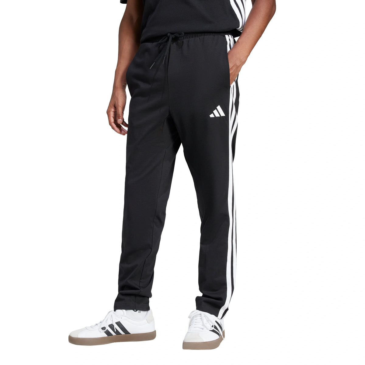 Essentials 3-Stripes Single Jersey Joggers