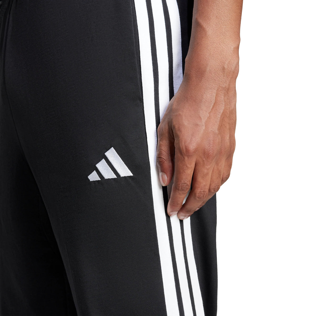 Essentials 3-Stripes Single Jersey Joggers