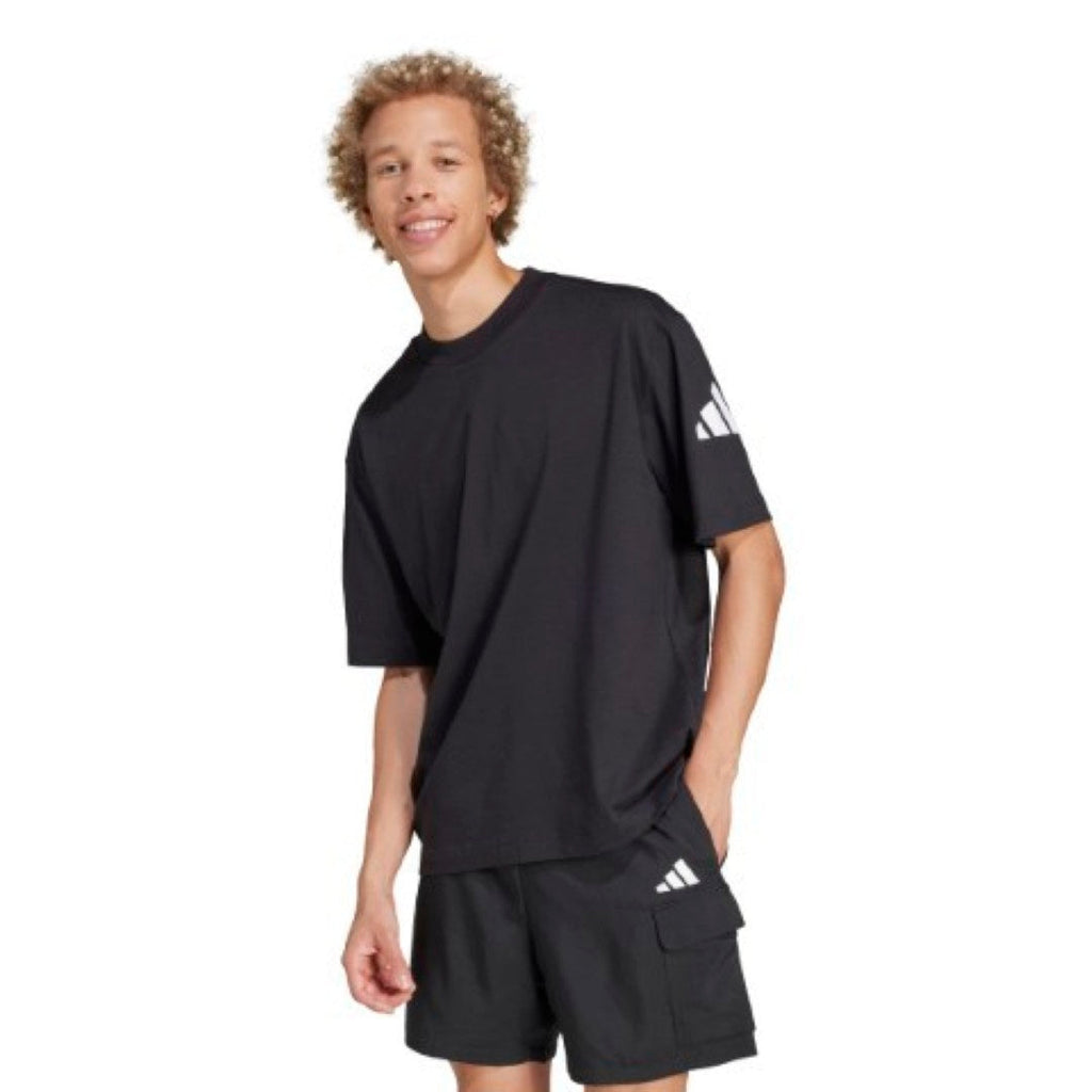Essentials Loose Fit 3 Bar Logo T-Shirt
