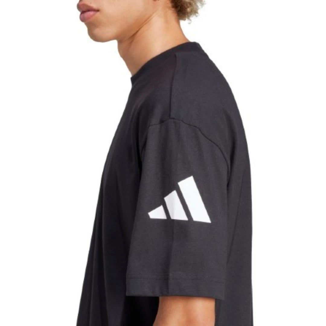 Essentials Loose Fit 3 Bar Logo T-Shirt