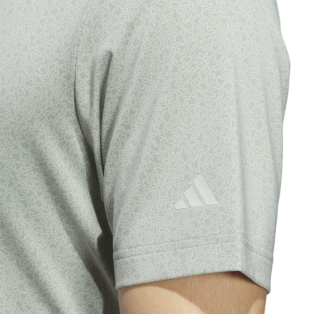 adidas Ultimate365 Mini Bunker Polo Shirt - Silver Green