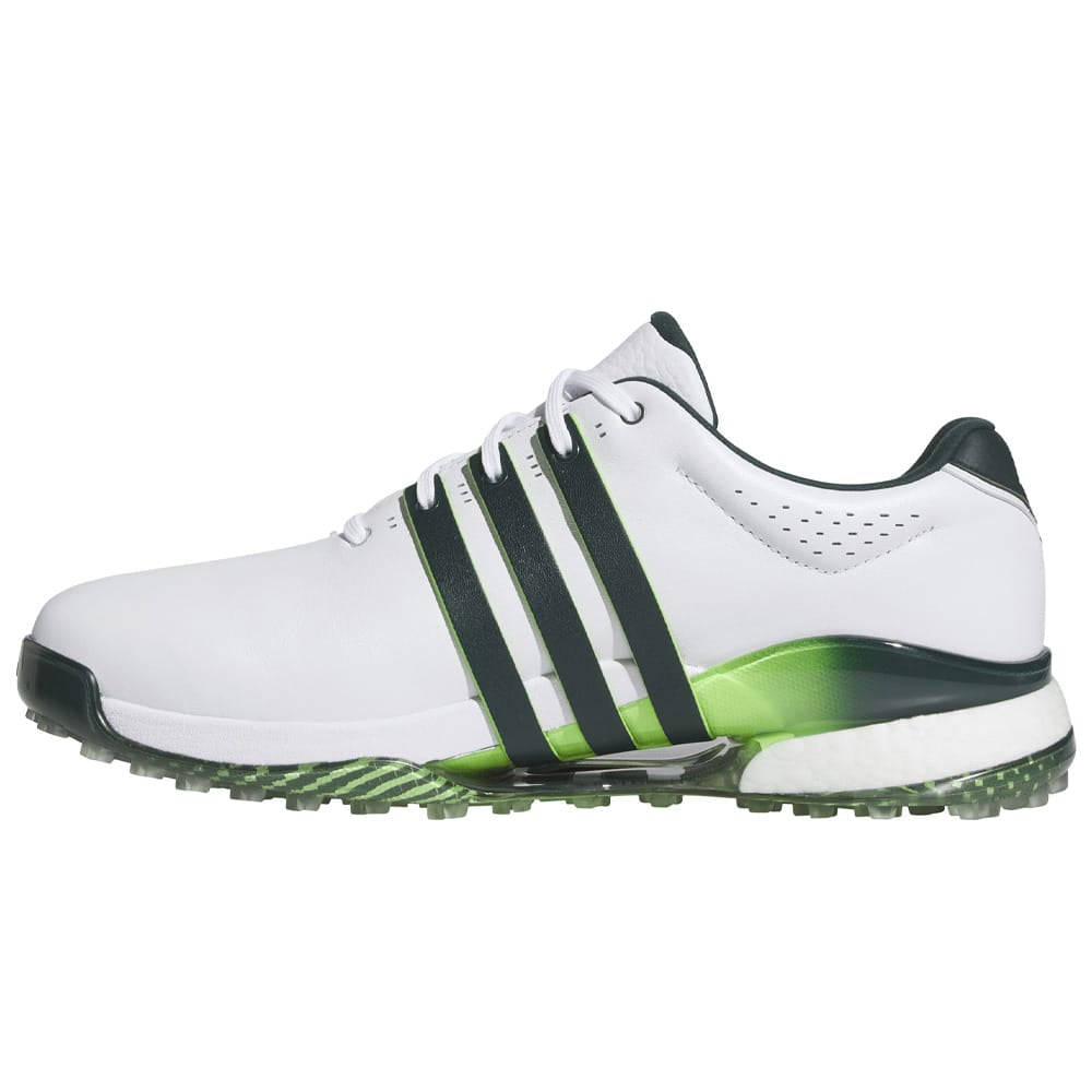 adidas Tour360 25 Spikeless Waterproof Shoes - Ftwr White/Aurora Ivy/Lime Burst