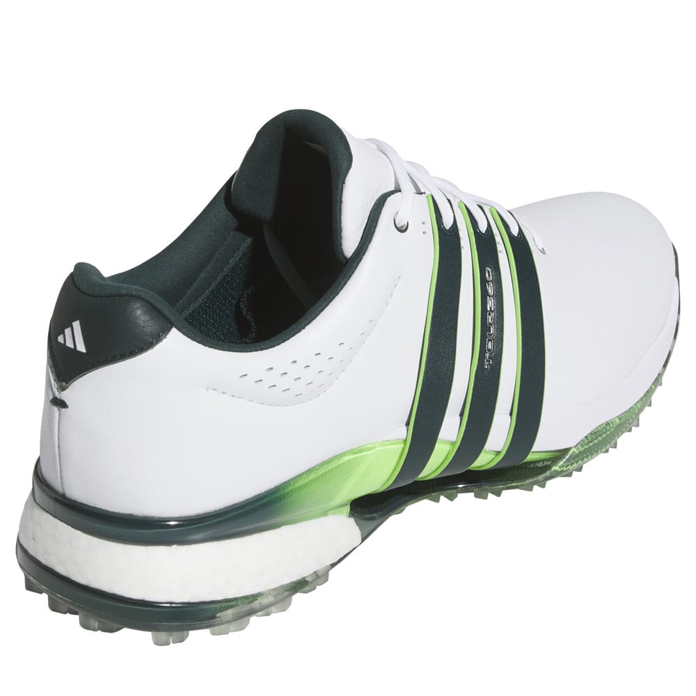 adidas Tour360 25 Spikeless Waterproof Shoes - Ftwr White/Aurora Ivy/Lime Burst