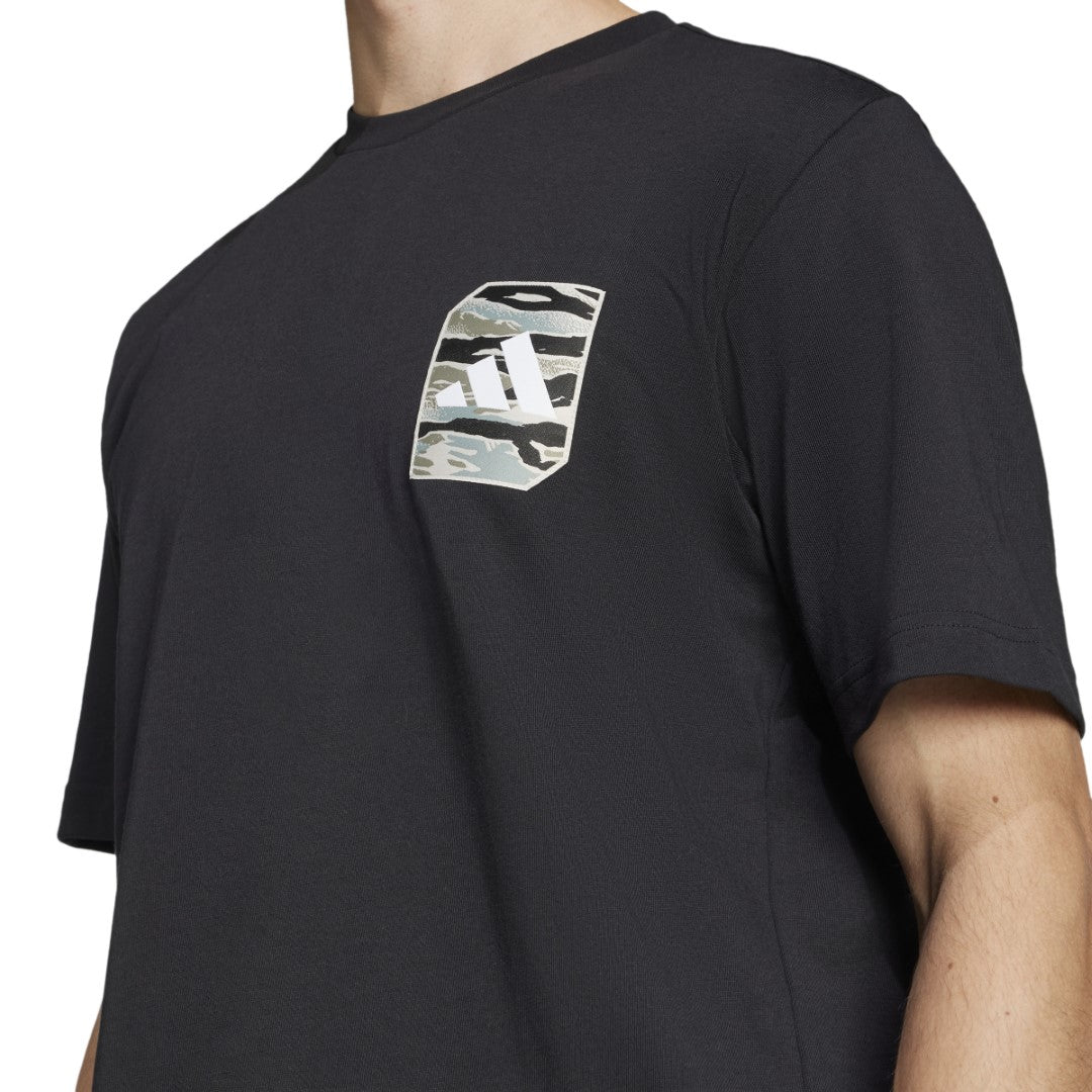 Camo Woven Graphic T-shirt