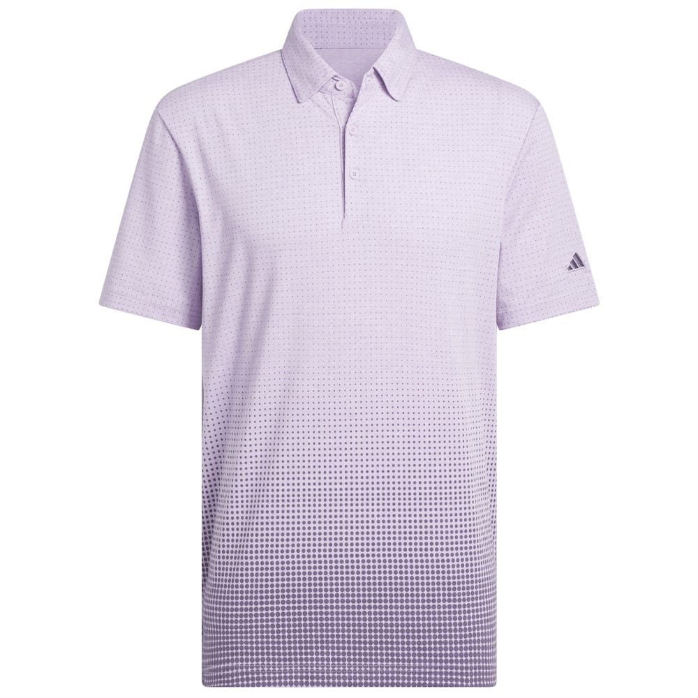 adidas Go-to Rise Print Sleeve Logo Polo Shirt - Powder Plum