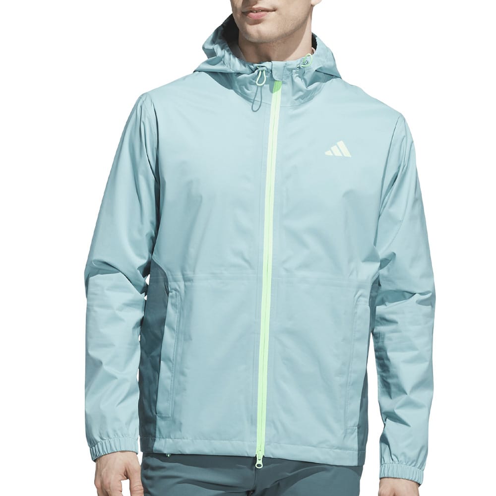 adidas RAIN.RDY Ultimate365 Tour Climaproof+ Waterproof Rain Suit - Mint Ton/Black