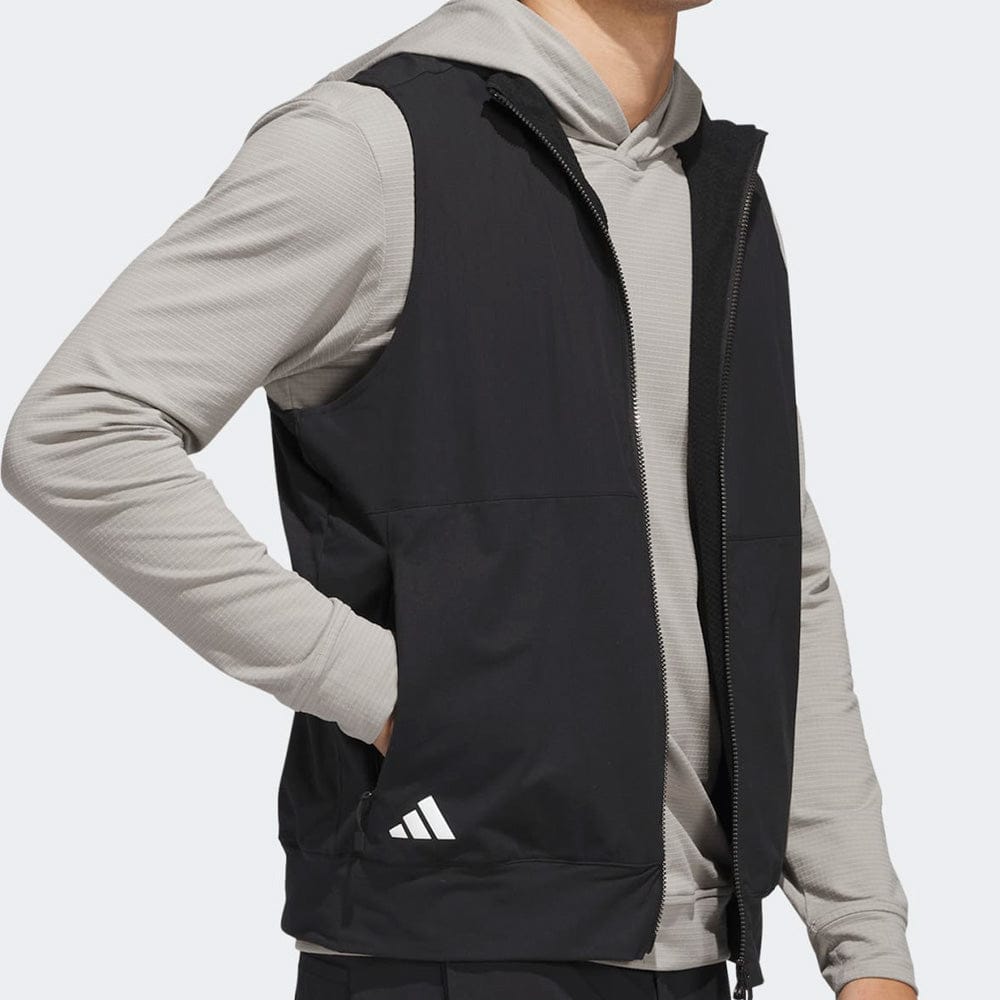 adidas Ultimate365 Tour Full Zip Vest - Black