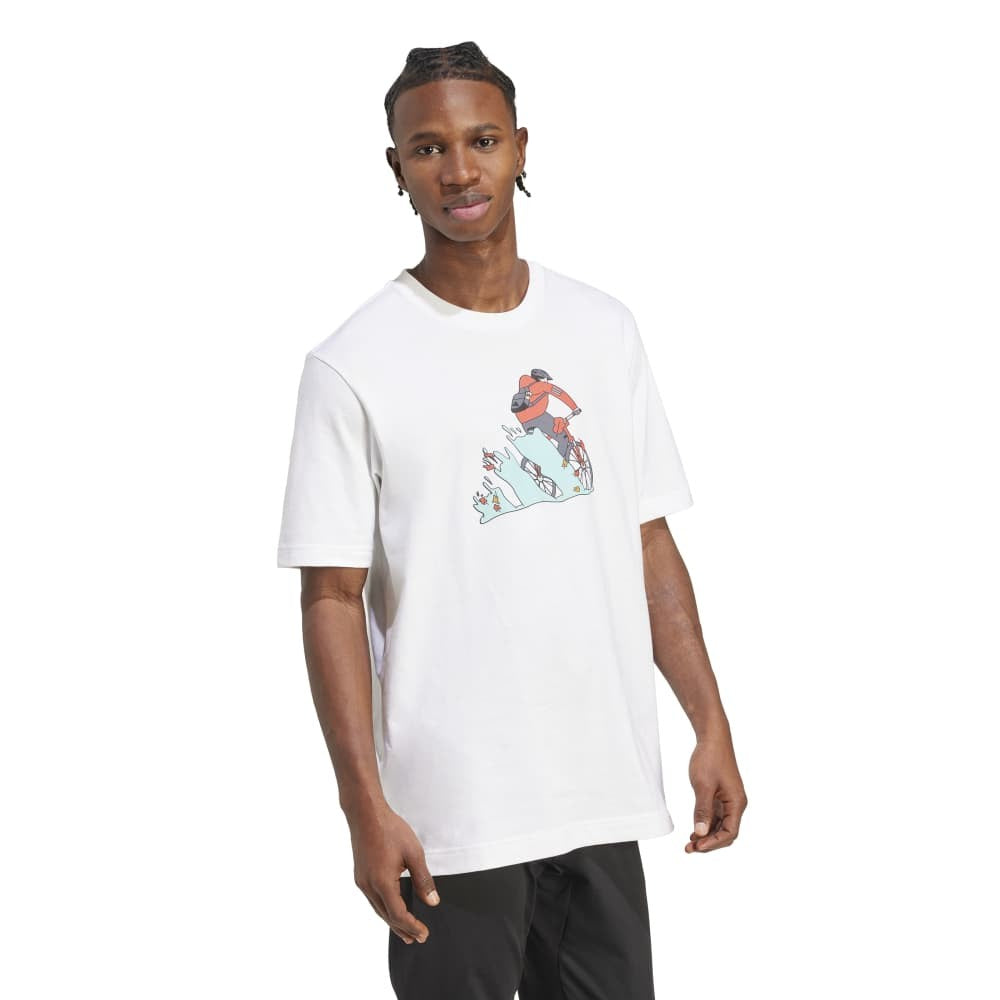 Doodle Hunt Bike Graphic T-Shirt