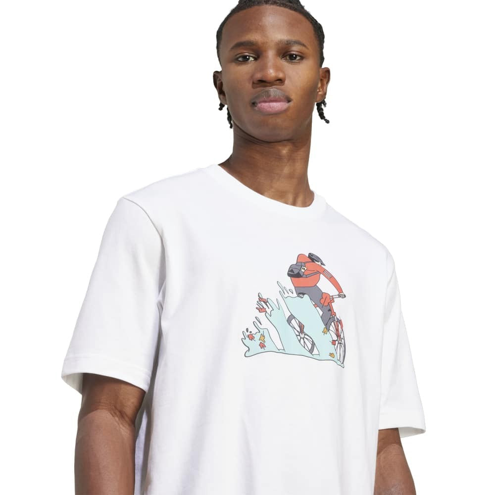 Doodle Hunt Bike Graphic T-Shirt