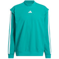 adidas Beyond Twistweave Hybrid Loose Sweatshirt - Pure Teal
