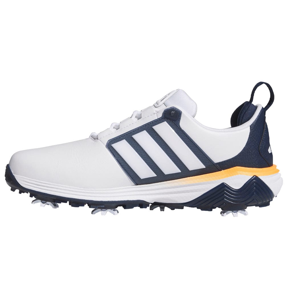 adidas Adipower 26 Waterproof Spiked Shoes - Cloud White/Collegiate Navy/Lucid Orange