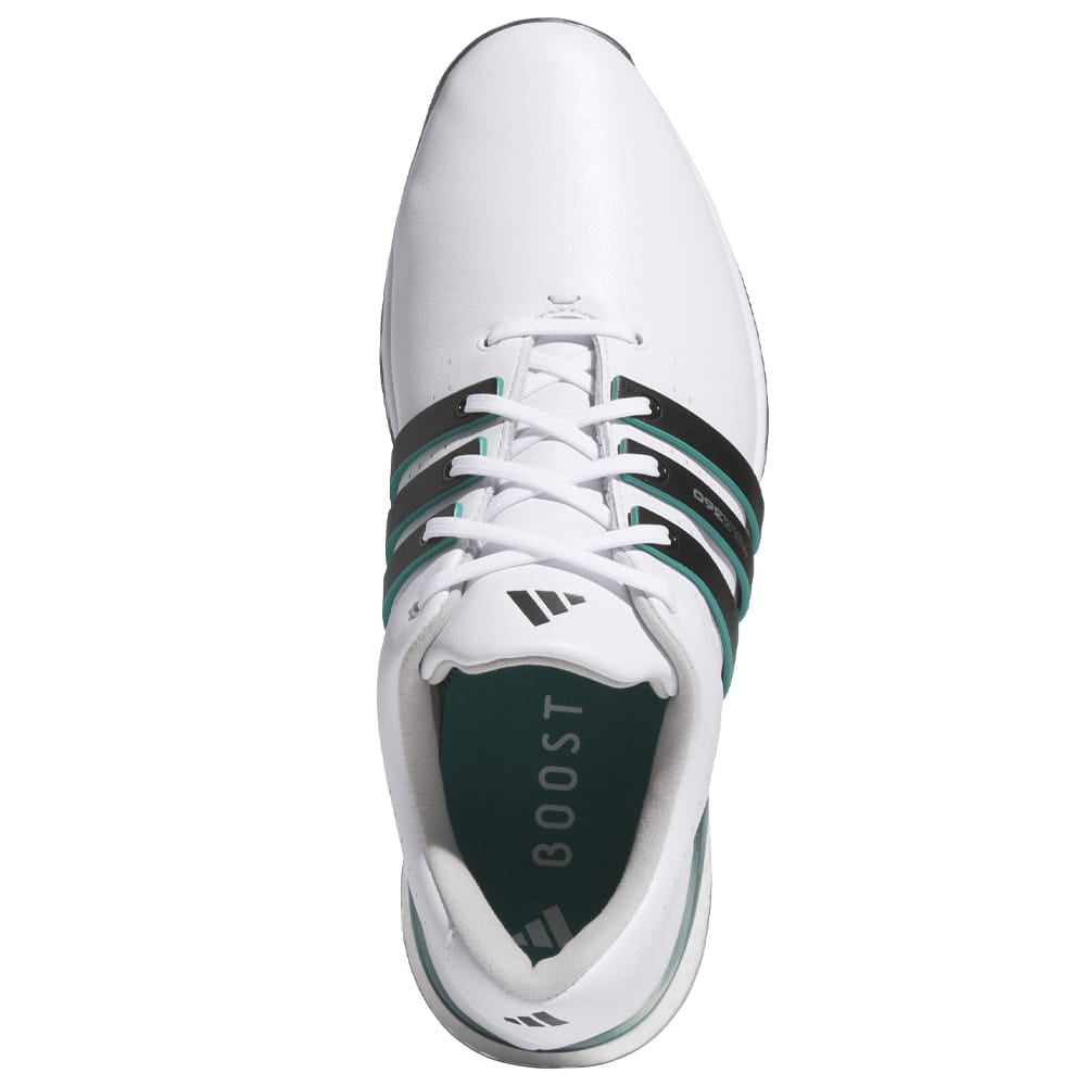 adidas Tour360 24 Spiked Waterproof Shoes - Ftwr White/Core Black/Aurora Ivy