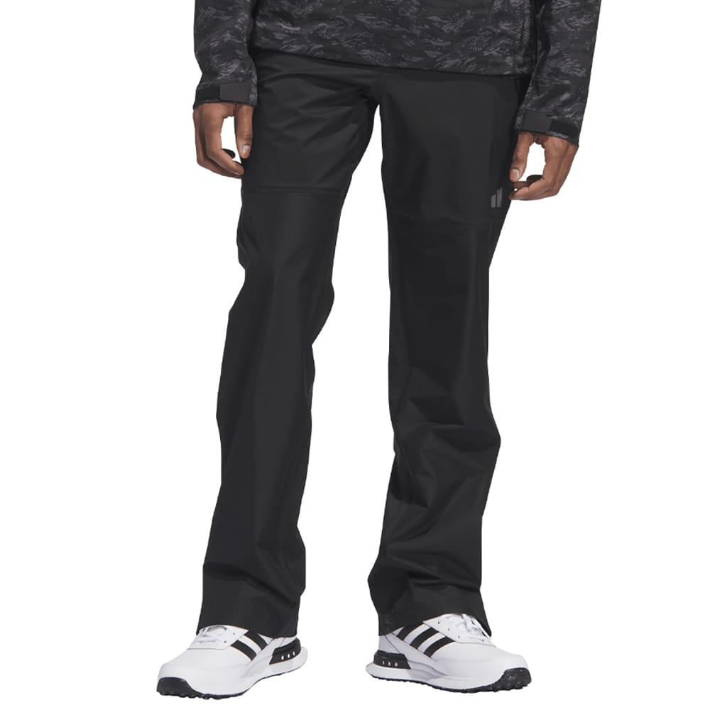adidas Ultimate365 Tour Climaproof+ Half-Zip Waterproof Rain Suit - Silver Pebble/Black
