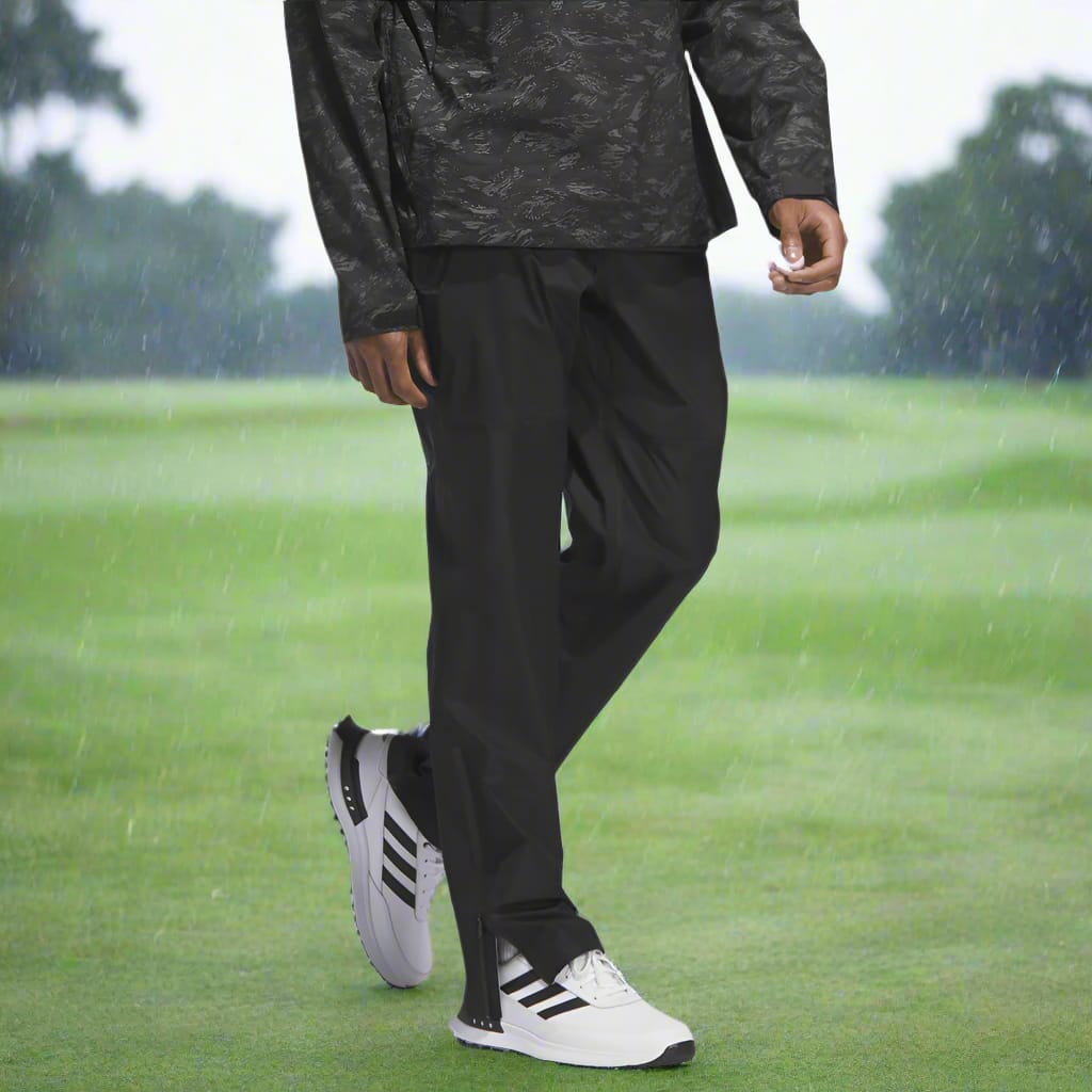 adidas Ultimate365 Tour Climaproof+ Waterproof Full-Zip Rain Suit - Black