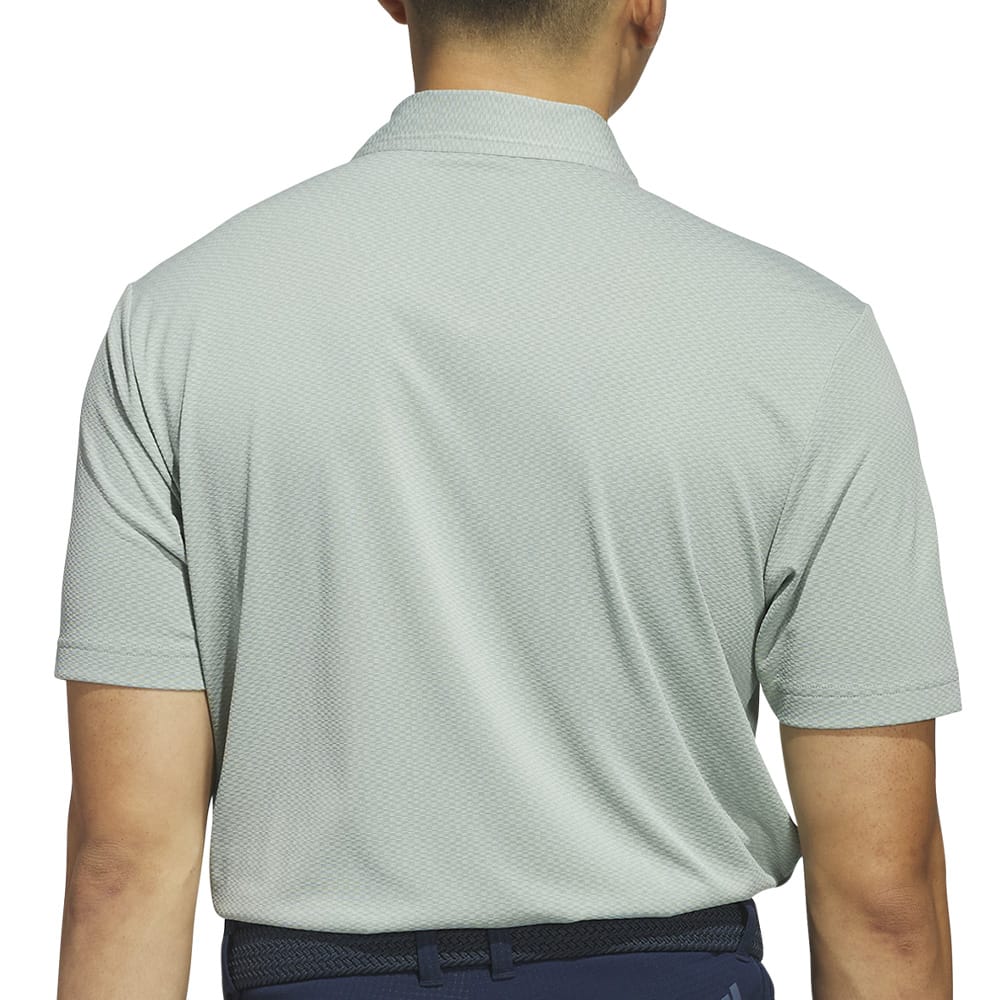 adidas Ultimate365 Tour Texture Polo Shirt - Silver Green