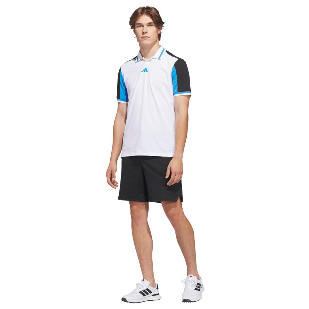 adidas Beyond Vent Twistknit Polo Shirt - White/Black
