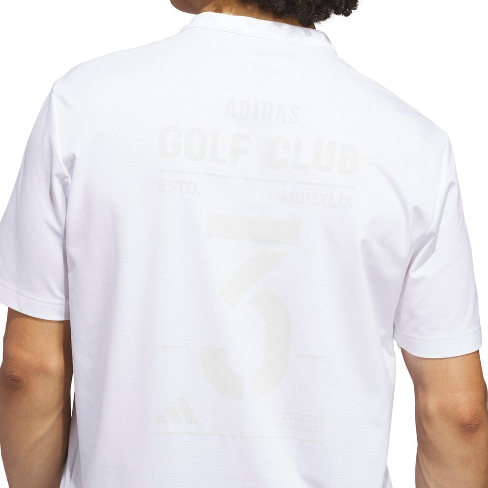 adidas Beyond The Course Golf Club Twistknit Range Shirt - White