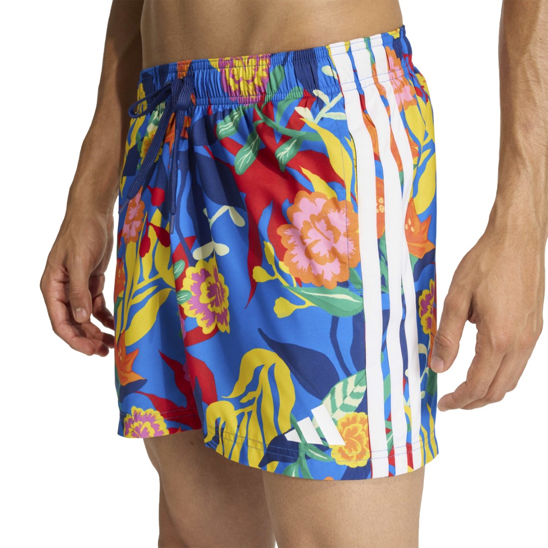 Mexicana Florals 3 Stripes Swim Shorts 5 Inch