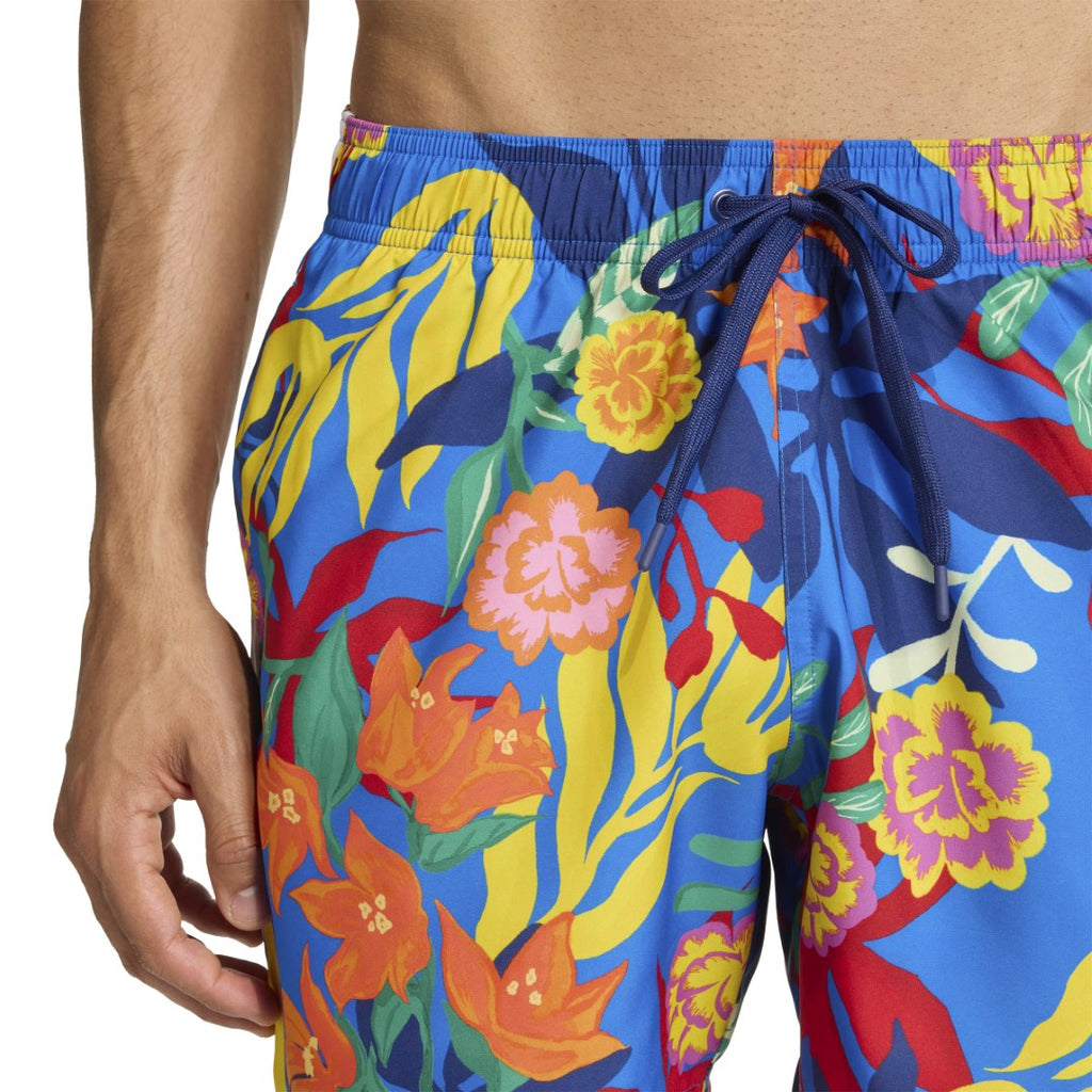 Mexicana Florals 3 Stripes Swim Shorts 5 Inch