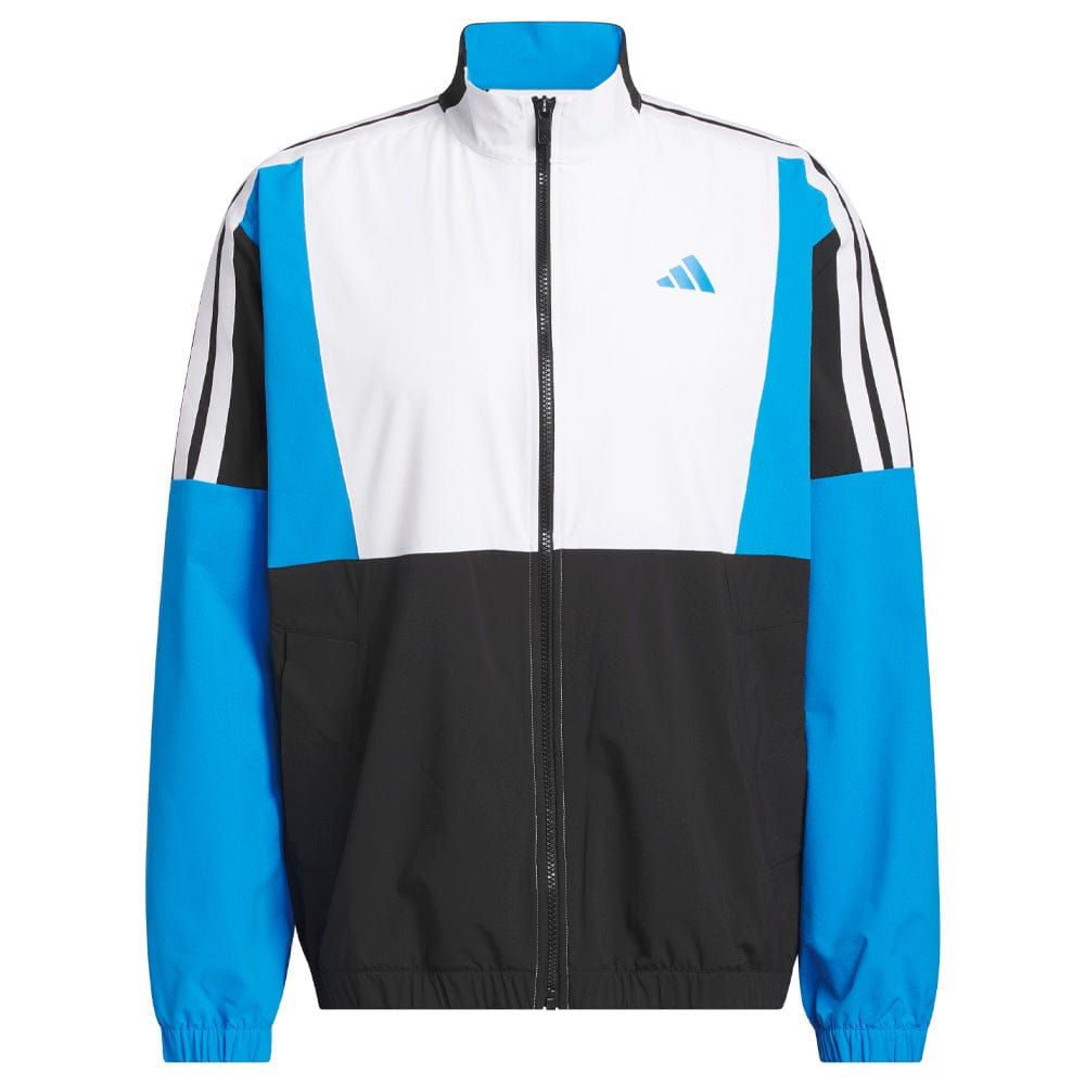 adidas Beyond Twistweave Full-Zip Windbreaker - Black/White