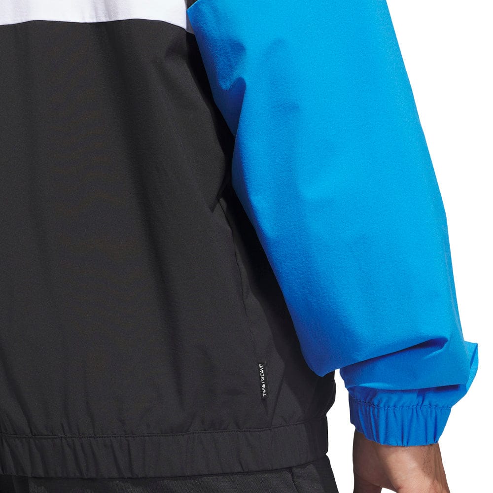 adidas Beyond Twistweave Full-Zip Windbreaker - Black/White