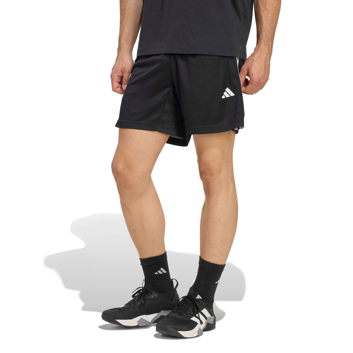 Workout Essentials Base 3-Stripes Pique 7"in Short